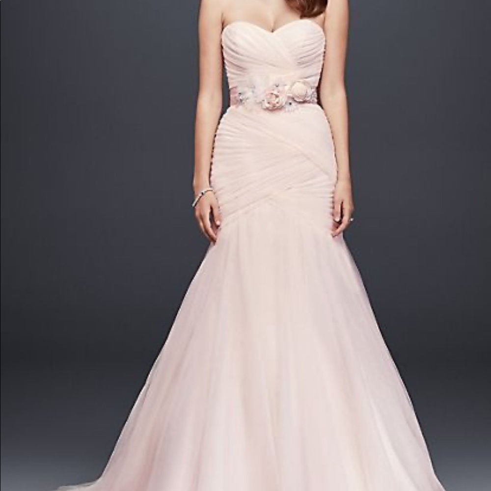 Pink Mermaid Wedding Dress